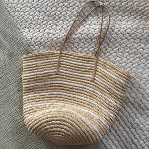 Aqua by Bloomingdales Woven Beach Bag